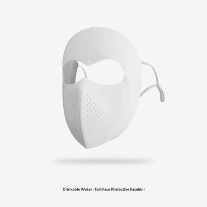 Full-face sunscreen mask for girls in pink, lightweight sun protection face covering My Store