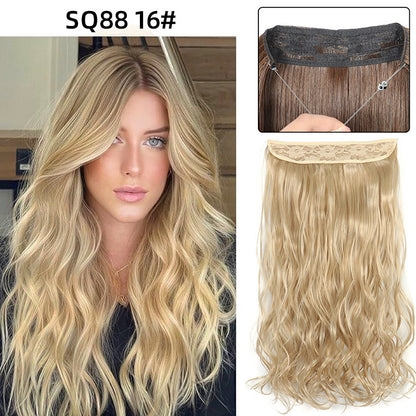 Adjustable Synthetic Hair Curtain Wig for Women