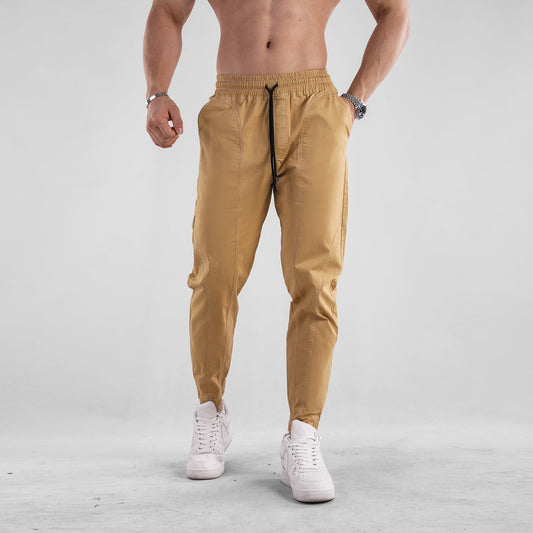 Sports-style outdoor thin breathable jogger pants in a lightweight, tapered design