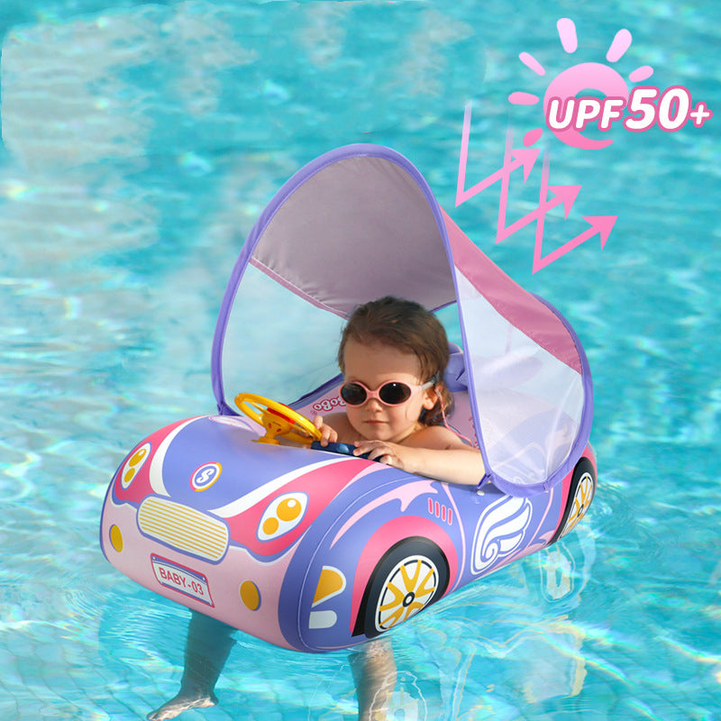 Children's running model swimming ring with sun protection, My Store brand inflatable pool float