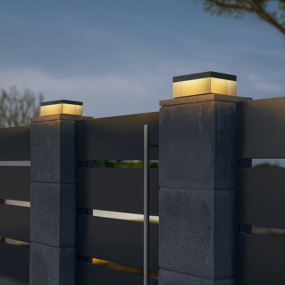 Solar waterproof garden lawn light with stake design, shown outdoors for garden pathway illumination