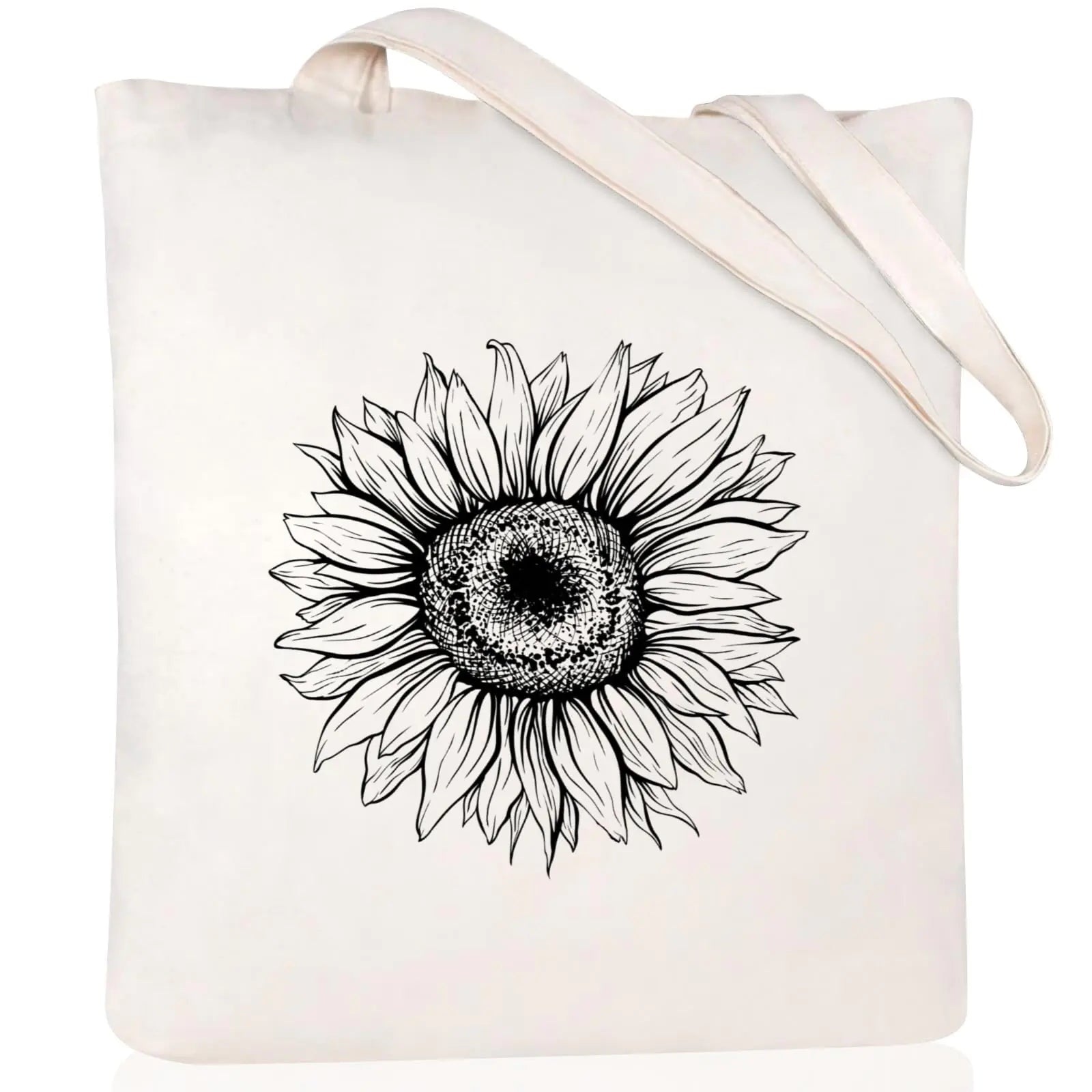 Andeiltech Canvas Aesthetic Tote Bag for Women Mom Gift Shopping Grocery Reusable Bags with Inner Zipper Women Birthday Gift