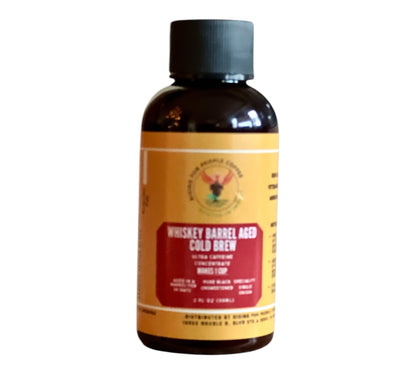 2oz Travel Whiskey barrel cold brew concentrate coffee