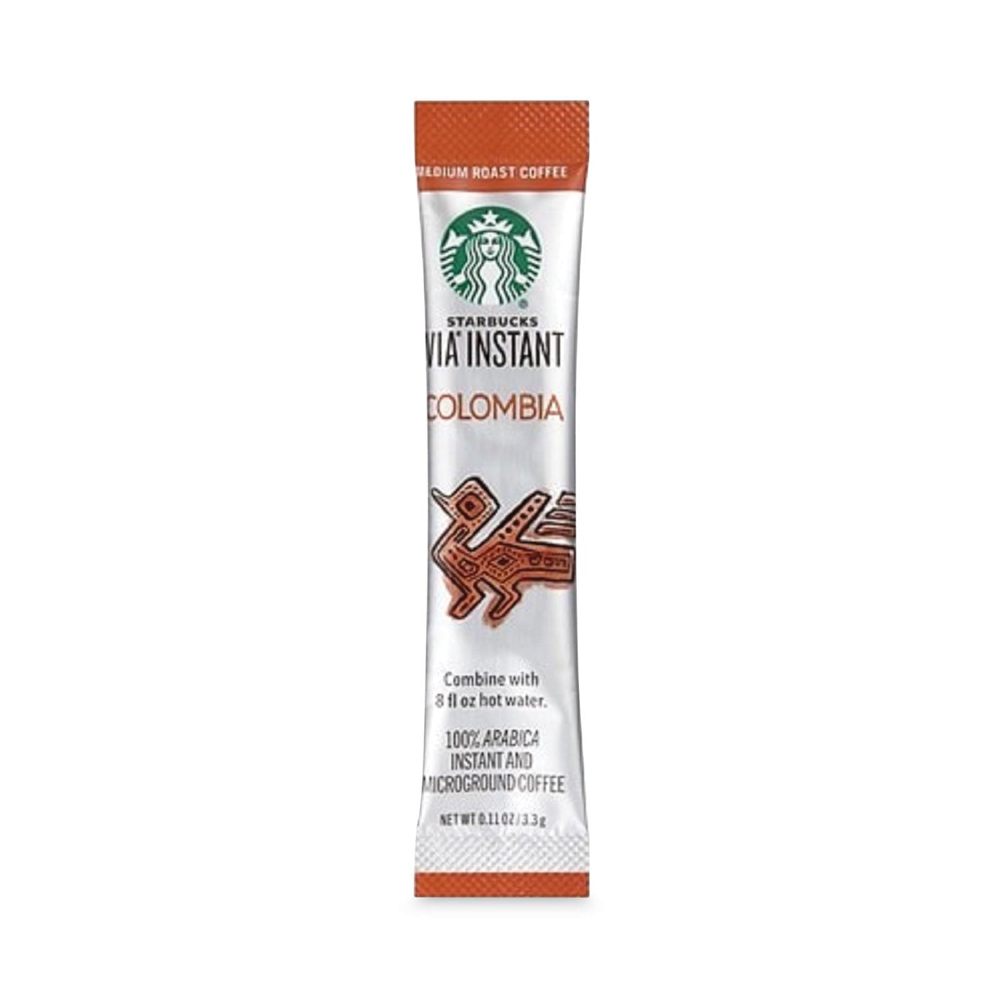 Starbucks VIA Ready Brew Coffee, 0.11 oz, Columbia, bulk ground coffee packs in a carton, 200 individual servings.