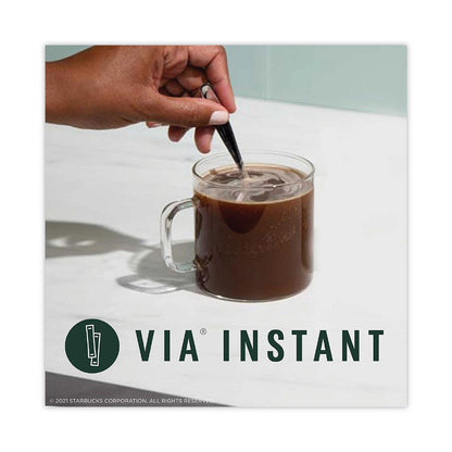 Starbucks VIA Ready Brew Coffee in 0.11 oz packets, Columbia flavor, bulk ground coffee from 2xSavings, 200-pack carton.