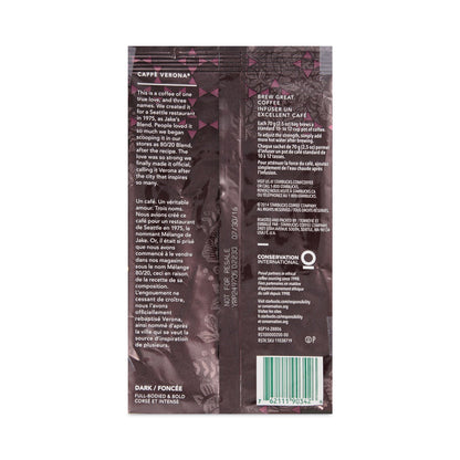 Starbucks Caffe Verona coffee fraction pack, 2.5 oz packet, 18-pack of coffee pods from 2xSavings.