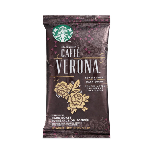 Starbucks Caffe Verona coffee fraction pack, 2.7 oz packet, 72-pack carton, premium coffee from 2xSavings.