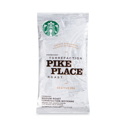 Starbucks Pike Place Coffee fraction pack, 2.5oz, 18-pack, by 2xSavings, showing the coffee boxes and branding.