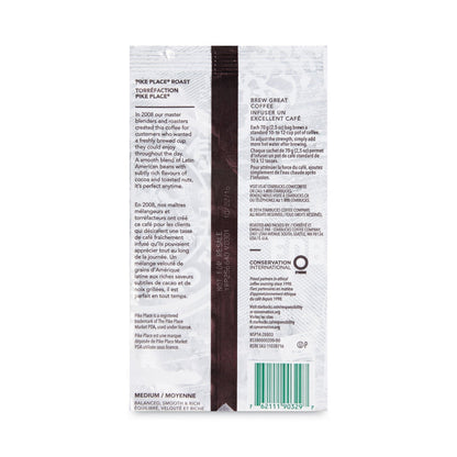 Starbucks Pike Place Coffee fraction pack, 2.5oz, 18-count box by 2xSavings, featuring individual coffee portion packs.