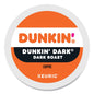 Dunkin Donuts Original Dark Roast K-Cup Pods for coffee makers, 22-count box from 2xSavings, black and brown packaging.