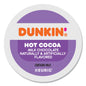 Box of 22 Dunkin Donuts Milk Chocolate Hot Cocoa K-Cup Pods by 2xSavings, featuring individually sealed coffee cups for hot chocolate.
