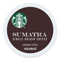 Starbucks Sumatra Coffee K-Cups by 2xSavings, Sumatran flavor, single-serve cup, 96-pack for Keurig coffee makers.