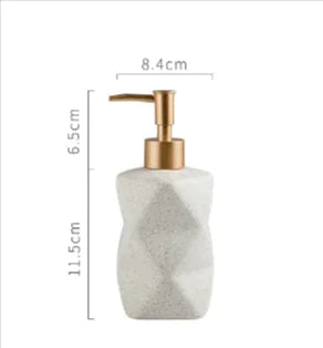 Ceramic Press Bottle for Hand Sanitizer, Shower Gel, Shampoo & Lotion