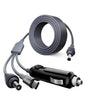 Starlink 3-in-1 cigarette lighter to DC 5521 power cable with Type C, pure copper, 18AWG, waterproof silicone ring for outdoor use.