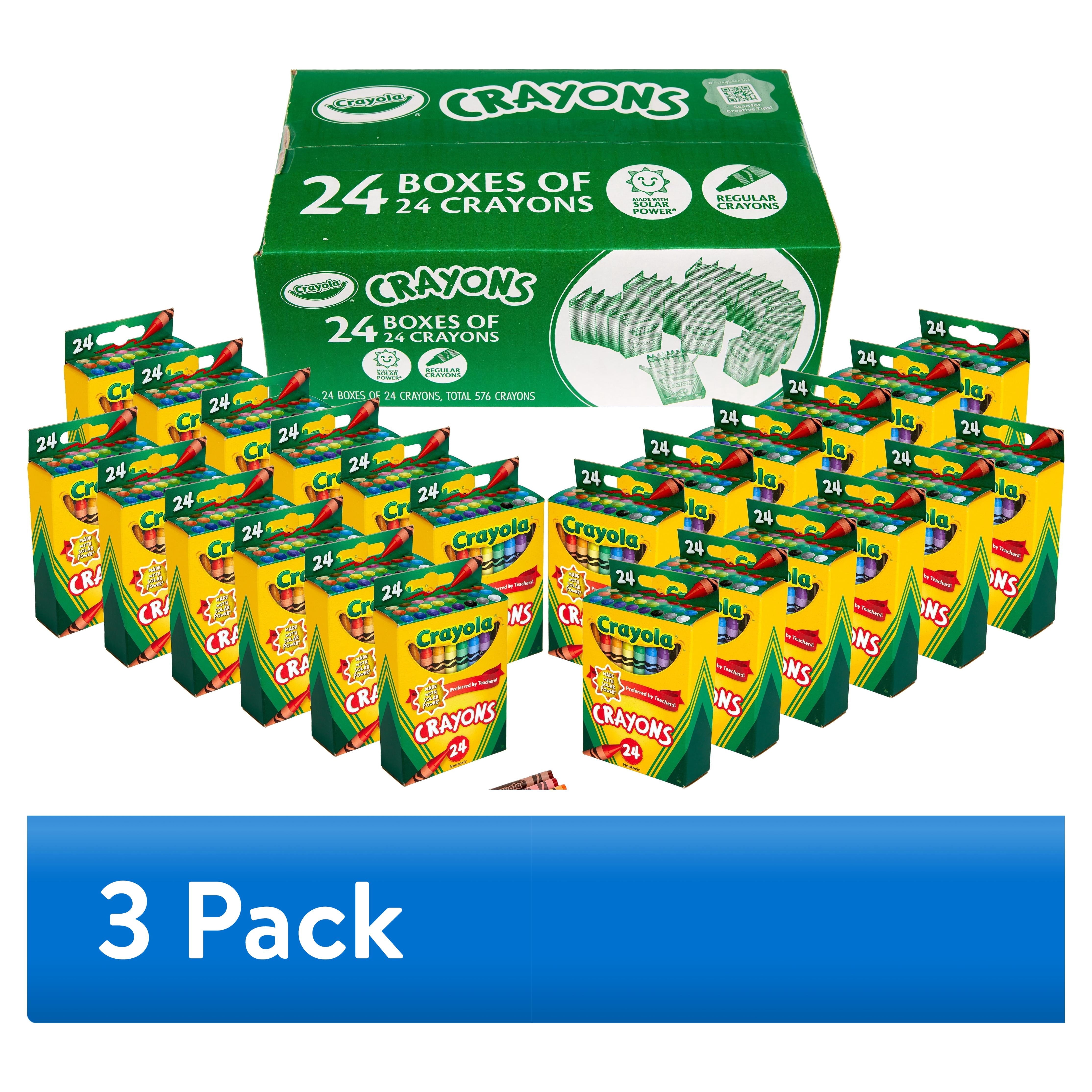 Crayola Crayons Bulk (24 Packs of 24), Bulk School Classroom Supplies, Classic Colors, 3+