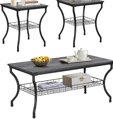 3 - piece Living Room Set, Coffee Table And Coffee Table - BACKUPMYFILESNOW