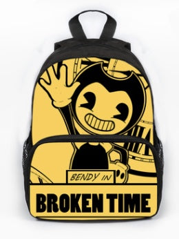 Children's school backpack in a colorful design with adjustable shoulder straps