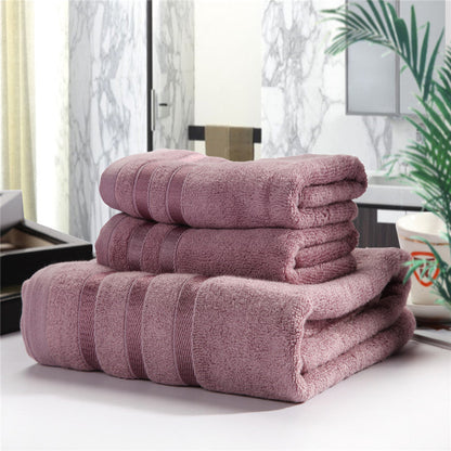 Bamboo towel set, antibacterial and hypoallergenic, by My Store