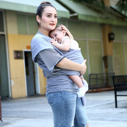 Solid color baby sling carrier by My Store, adjustable shoulder wrap for carrying infants securely