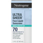 Neutrogena Ultra Sheer Face Mineral Sunscreen SPF 70 in 1.4 oz bottle, lightweight, non-greasy, for sensitive skin, oxybenzone-free