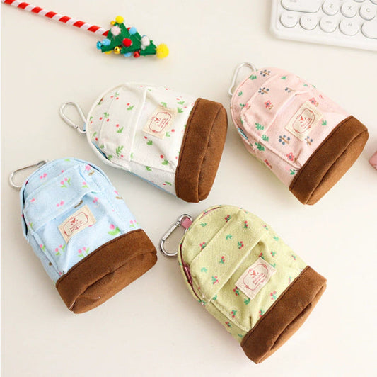 Korean pastoral mini hasp key bag in a cute small handbag design