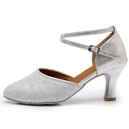 Women's Toe Holder Latin Dance Shoes Dance Soft Bottom Dance Shoe