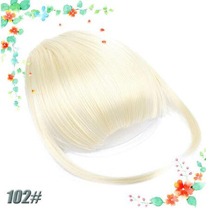 3D clip-in bangs hair extensions by My Store, shown from the front with layered strands and natural-looking volume