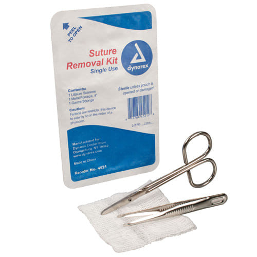 BackupMyFilesNow Suture Removal Kit for physicians, featuring sterile tools for safe wound care and stitch removal.