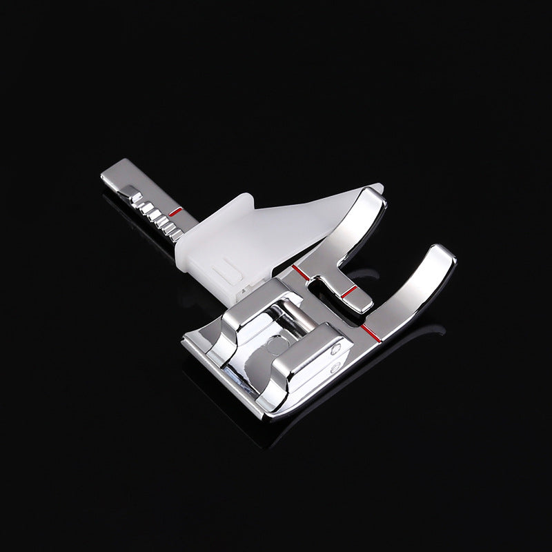 Regular presser foot for household sewing machine, close-up view