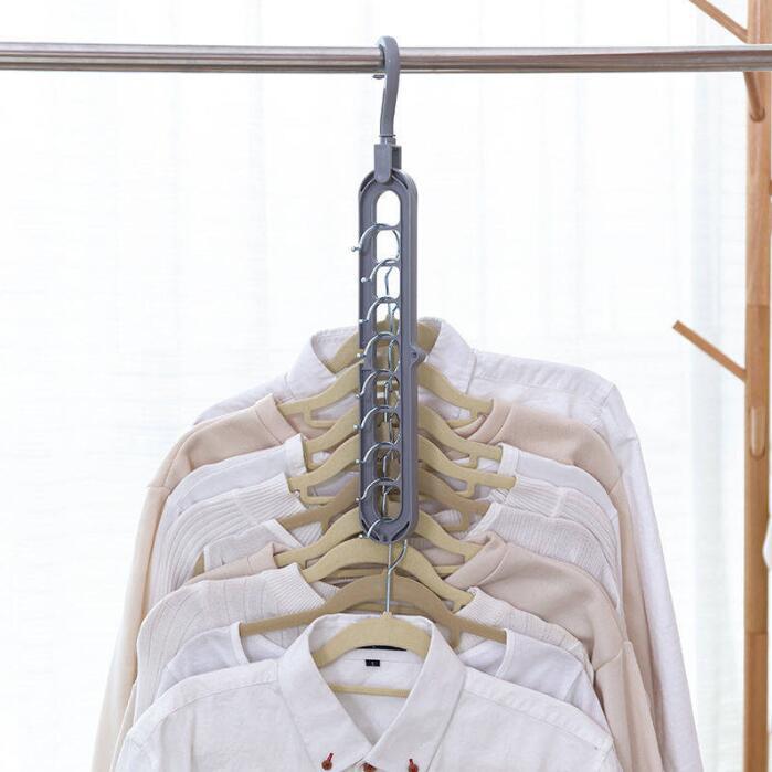 Plastic clothes hanger with storage hook, My Store brand