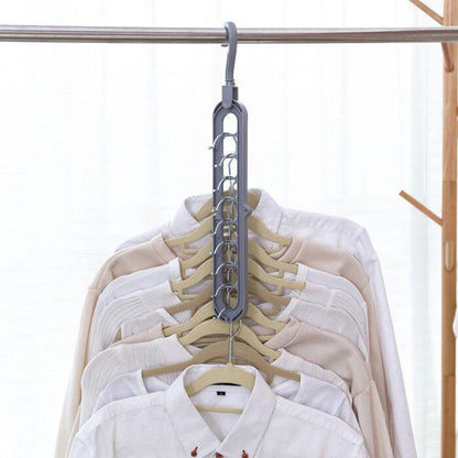Plastic clothes hanger with storage hook, My Store brand