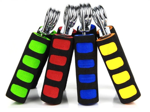 Fitness hand gripper with adjustable resistance and ergonomic grip handles