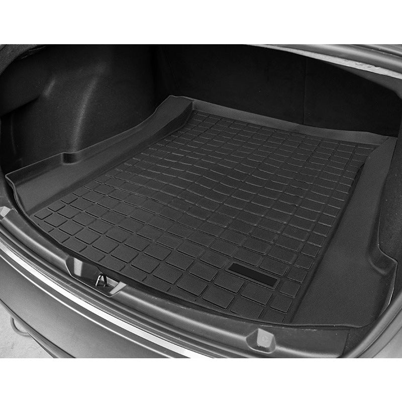 TPE trunk pad by My Store, black molded cargo liner for vehicle trunk floor and sides
