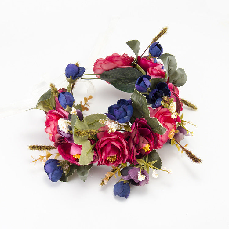 Wreath hair accessories by My Store, decorative floral headpiece for hair styling