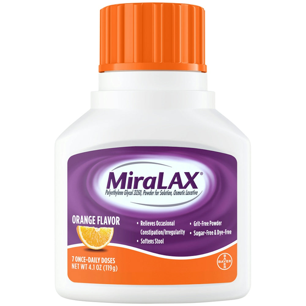 MiraLAX® 17 g Orange Laxative Powder, 4.1 oz