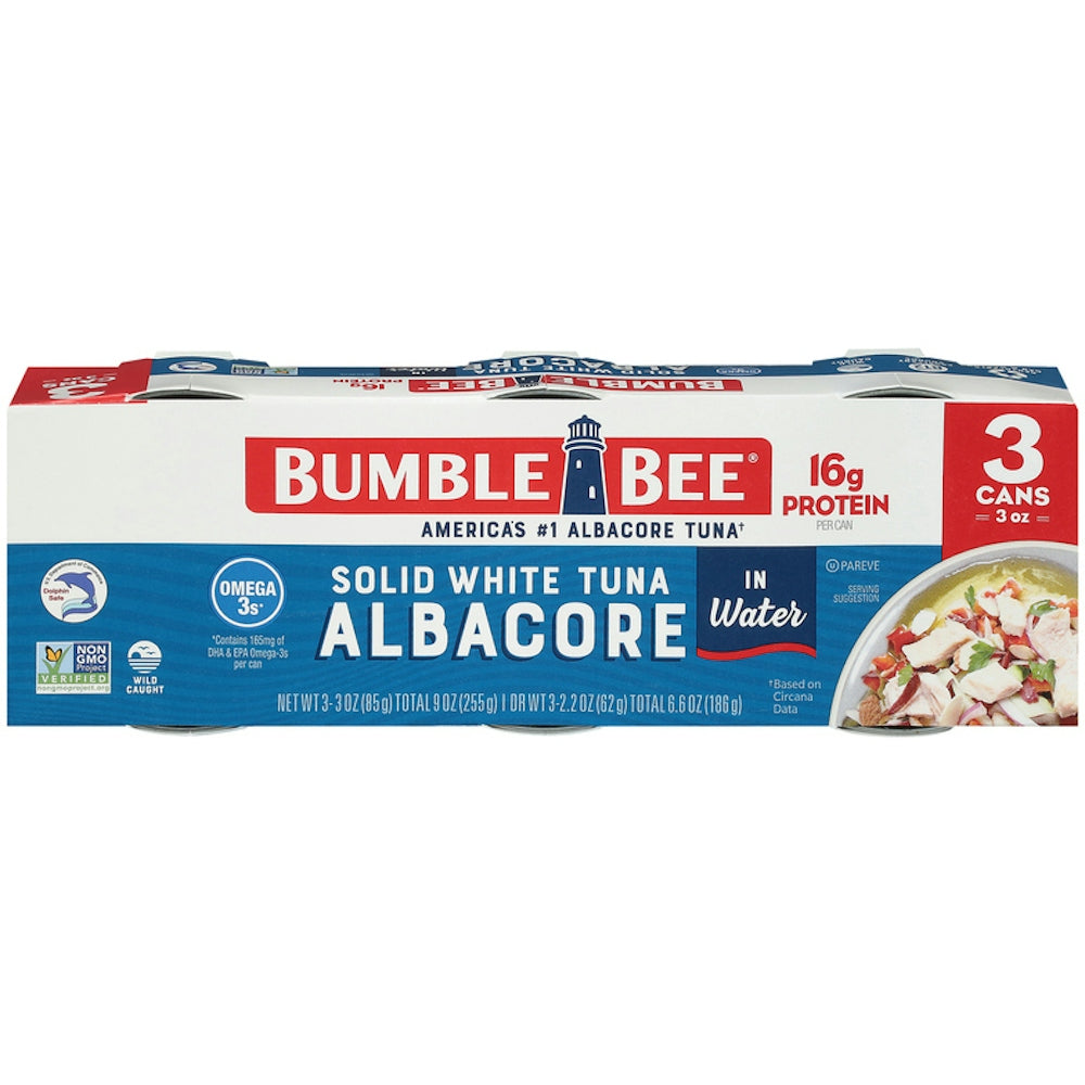 Bumble Bee Tuna Solid White Albacore In Water 3PK 3oz Cans