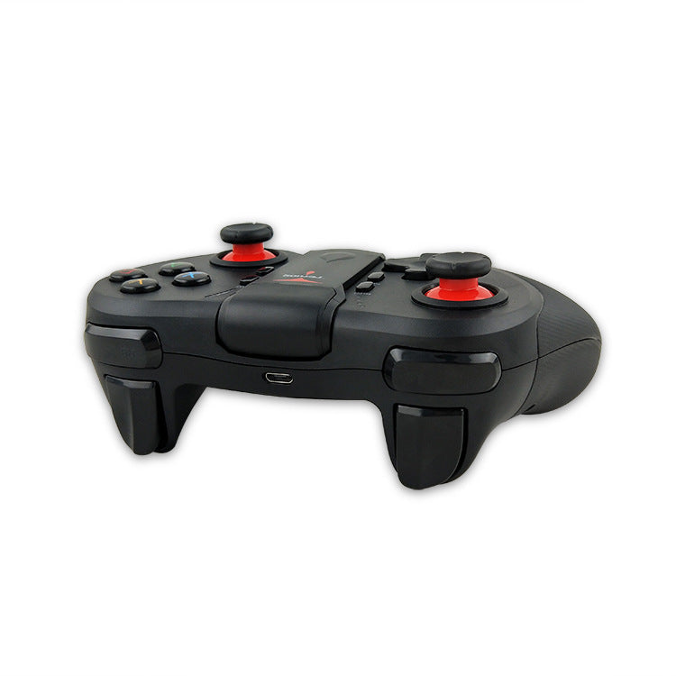 Mobile wireless Bluetooth game controller, handheld design for smartphone gaming