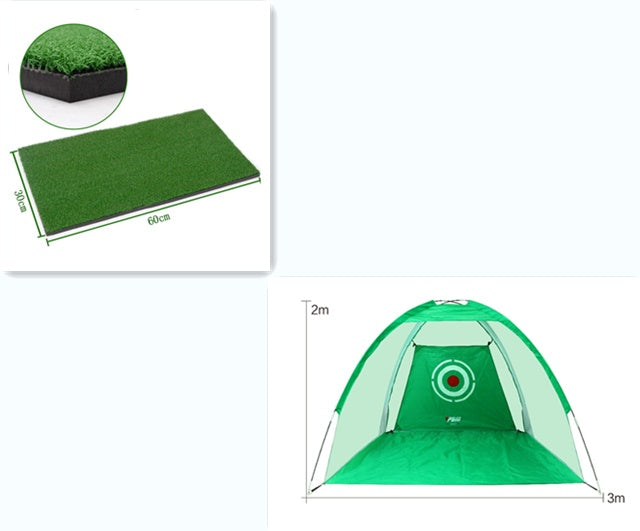 Golf practice net tent hitting cage with mesh enclosure for outdoor garden grassland training