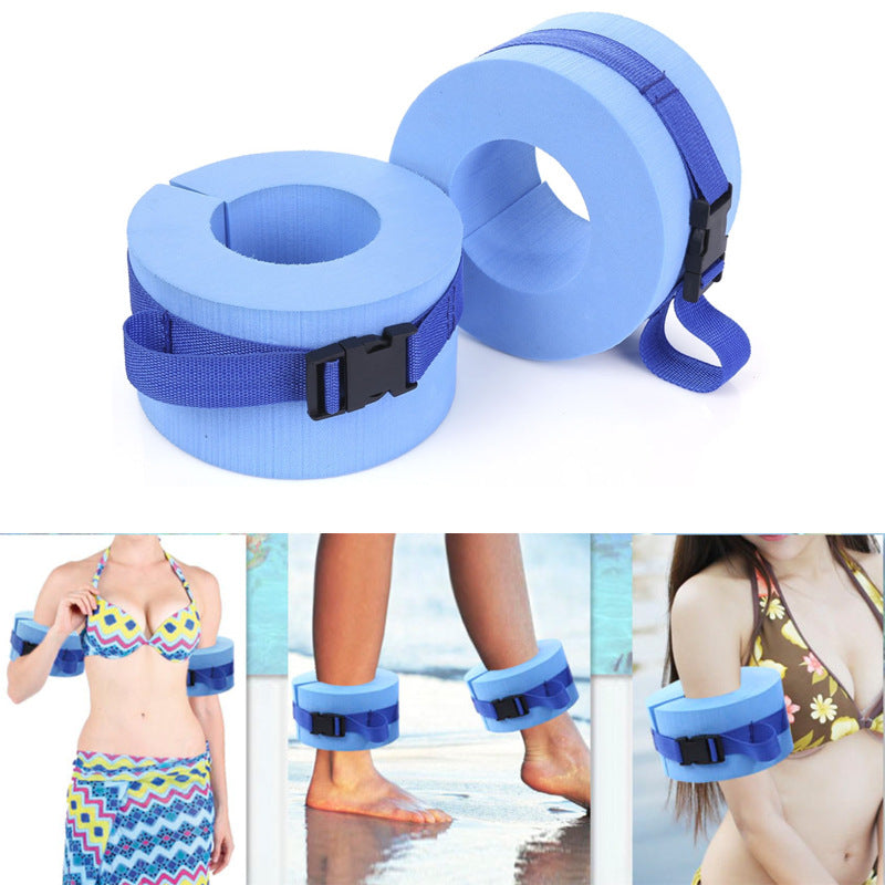 Swimming gaiters float, blue inflatable swim aid for children by My Store