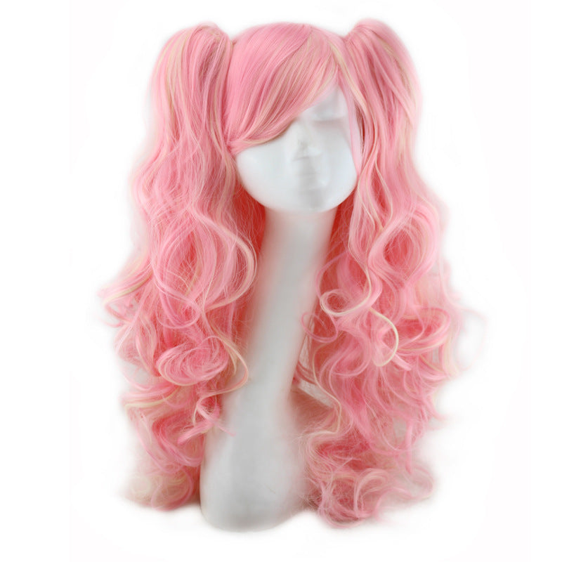 Colorful long curly wig