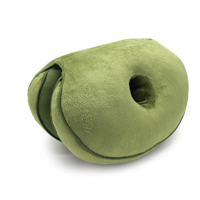 Multifunctional plush beautiful hip cushion in soft fabric, front view