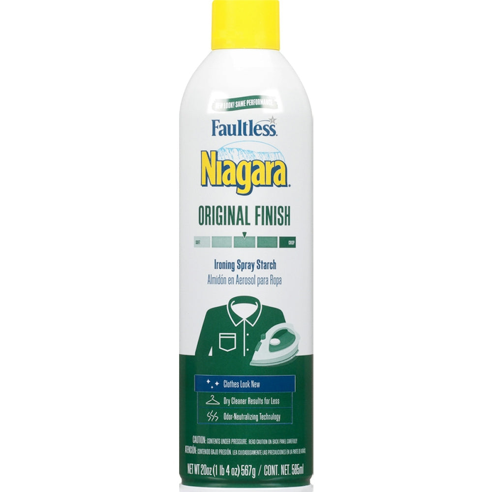Faultless Niagara Original Finish Ironing Spray Starch, 20 Oz