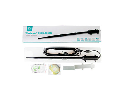 High power outdoor WiFi antenna for 1Km wireless range, weather-resistant directional design
