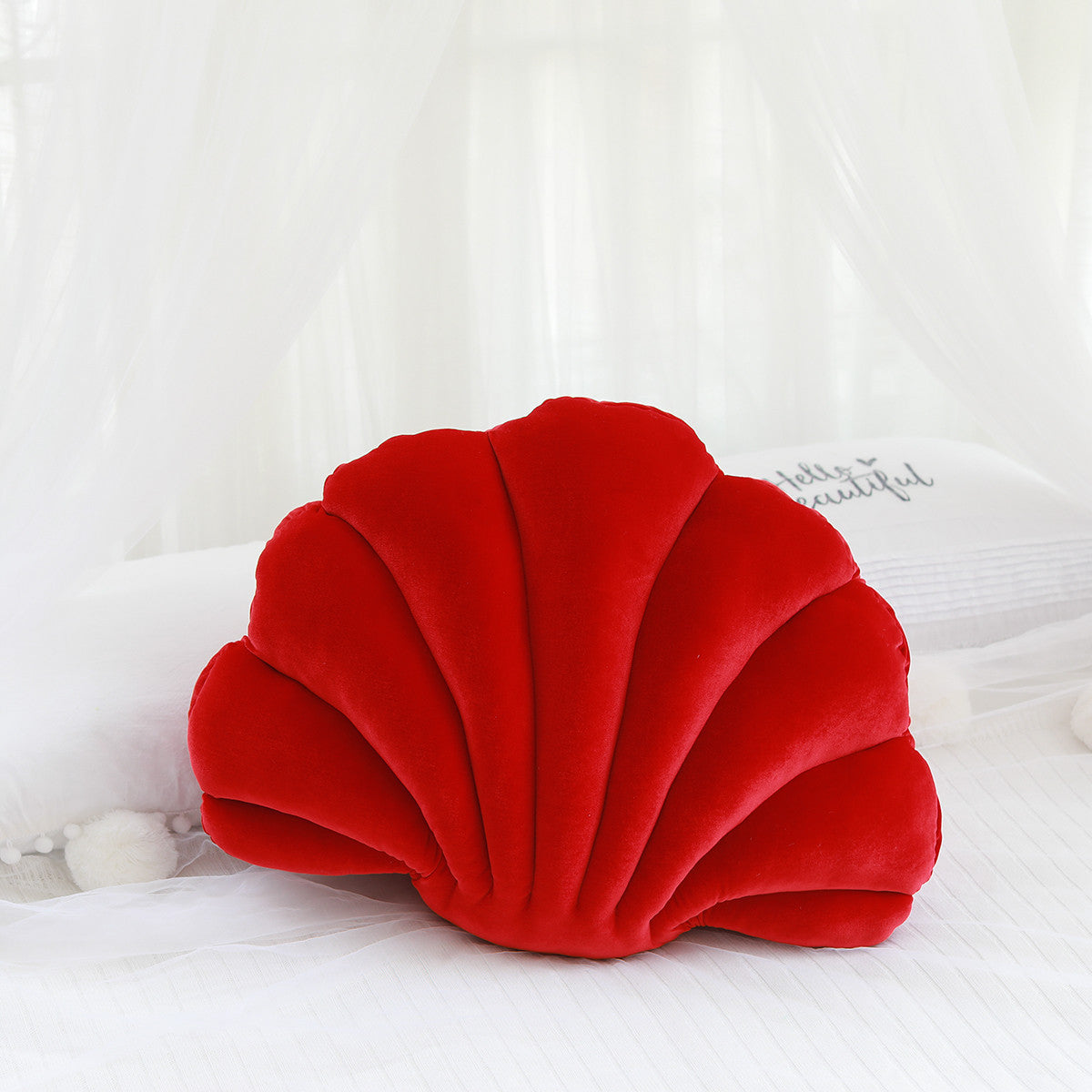 Simulation shell pillow cushion doll nap pillow in a detailed shell design