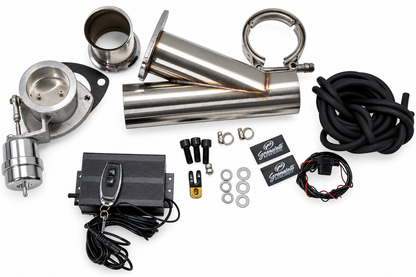 Granatelli Motor Sports Vacuum/ Pressure Controlled Electronic Exhaust Cutout Systems - Stainless Steel Weld-In 309630