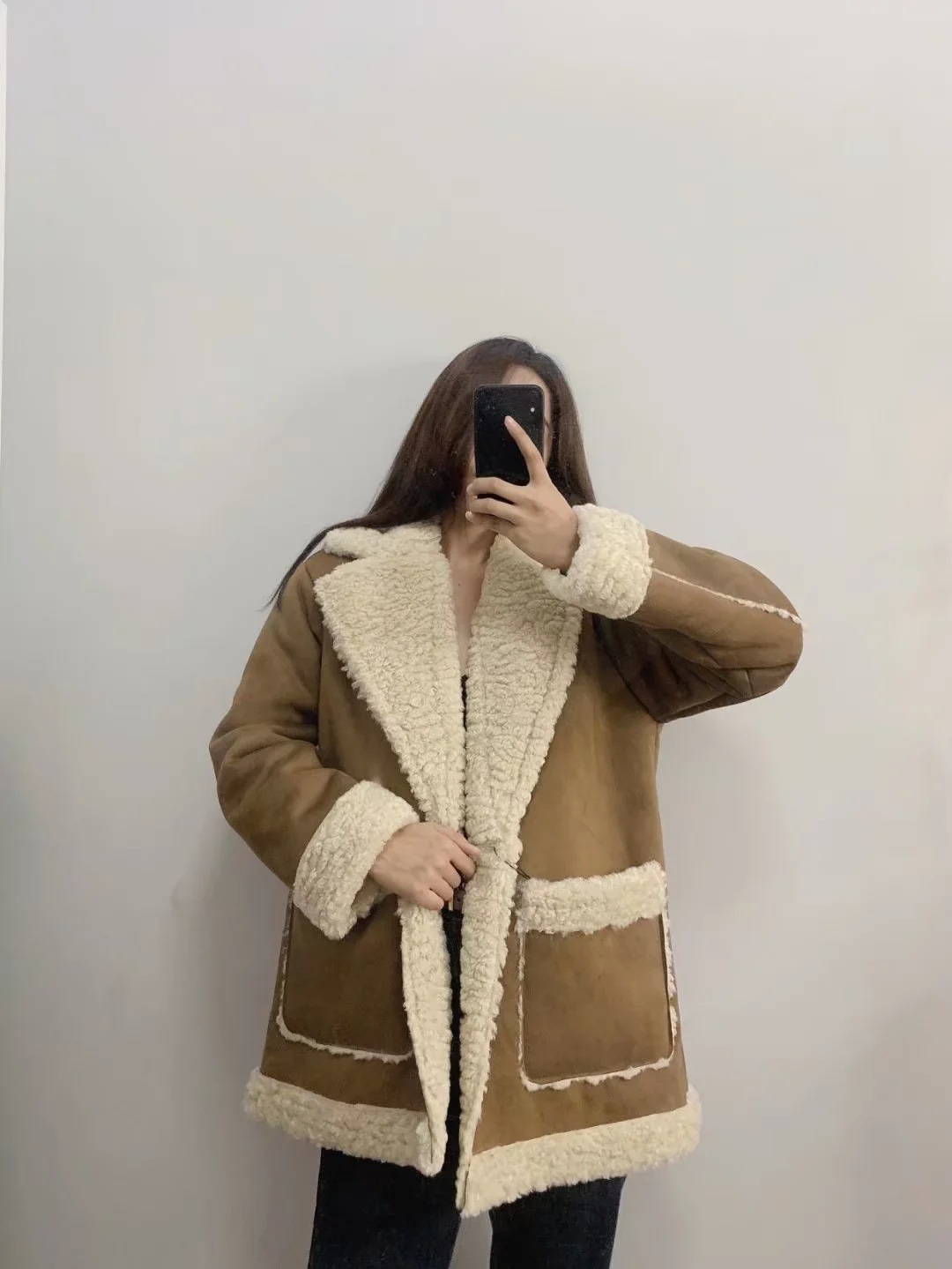 Luxe Suede & Fur Winter Coat