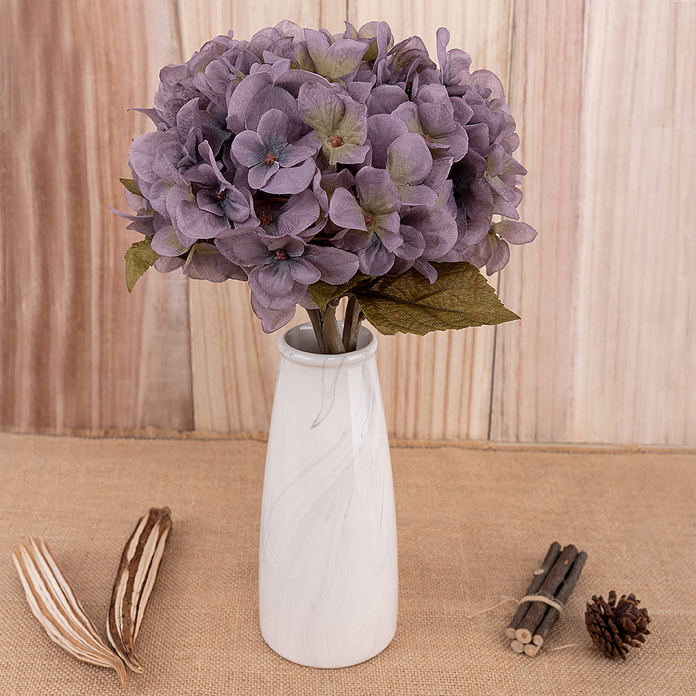 Artificial hydrangea flower branch for home and autumn wedding decor