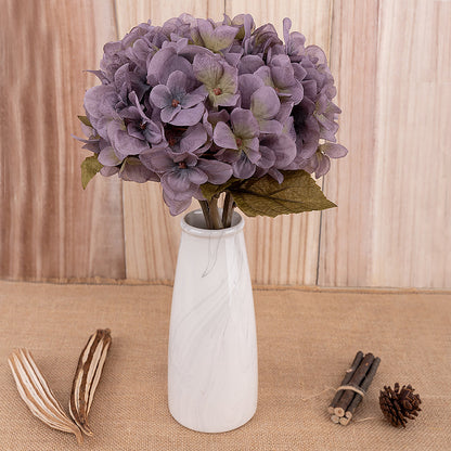 Artificial hydrangea flower branch for home and autumn wedding decor