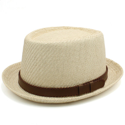 Men's and women's French straw hat in matching style with a classic woven design