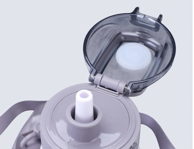 Insulated steel water flask with large capacity by BACKUPMYFILESNOW®, designed for keeping drinks cold or hot.